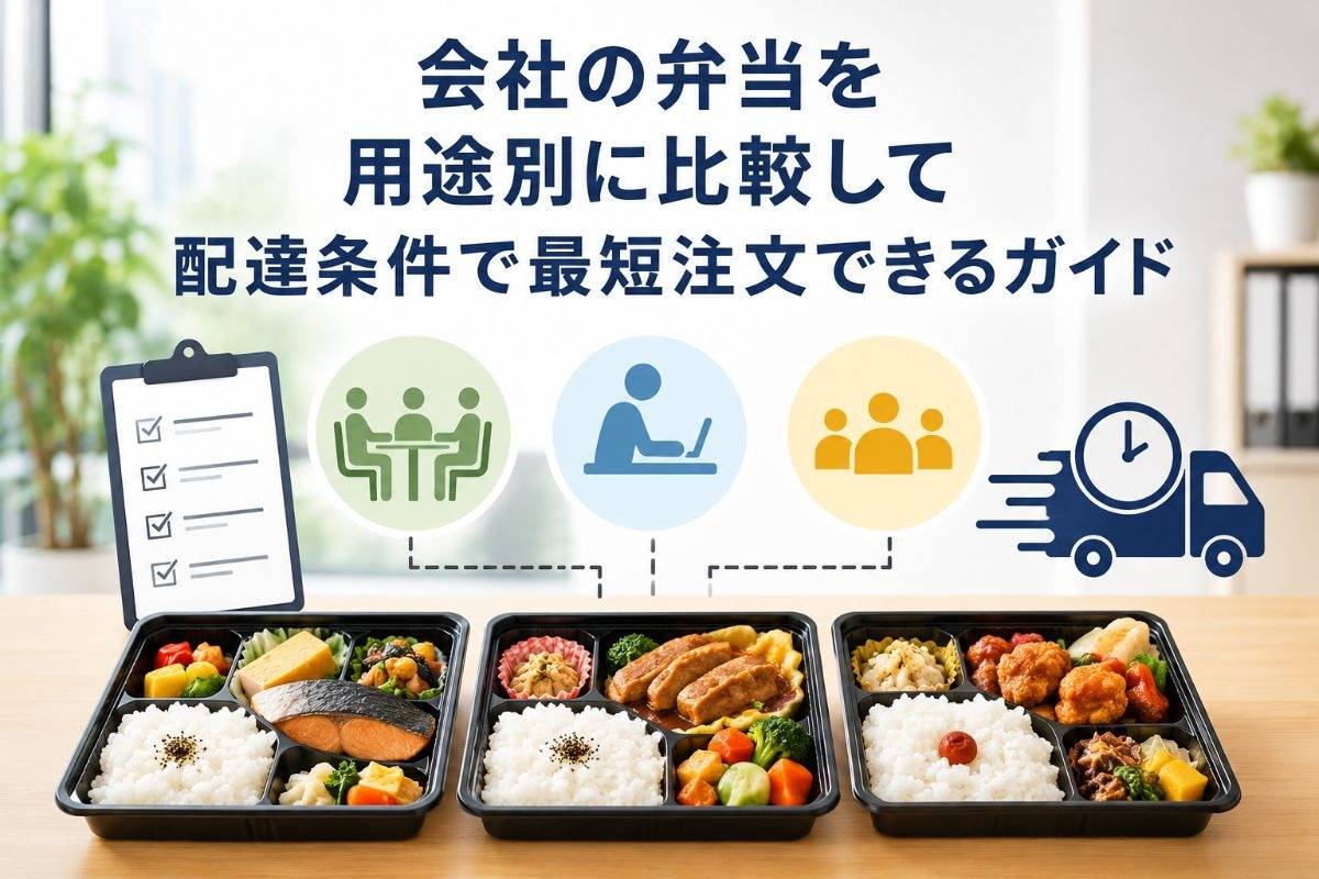 会社の弁当を用途別に比較して配達条件で最短注文できるガイド