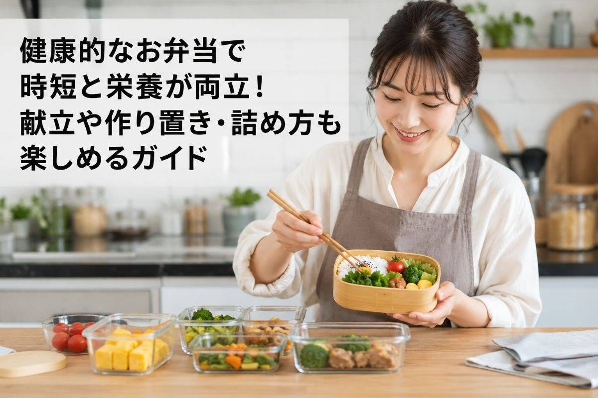 健康的なお弁当で時短と栄養が両立！献立や作り置き・詰め方も楽しめるガイド