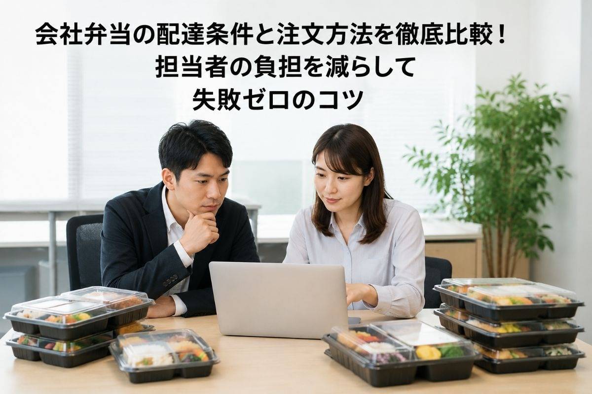 会社弁当の配達条件と注文方法を徹底比較！担当者の負担を減らして失敗ゼロのコツ