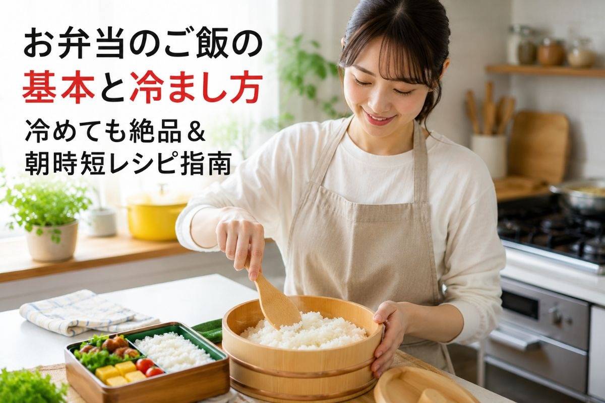 お弁当のご飯の基本と冷まし方｜冷めても絶品＆朝時短レシピ指南