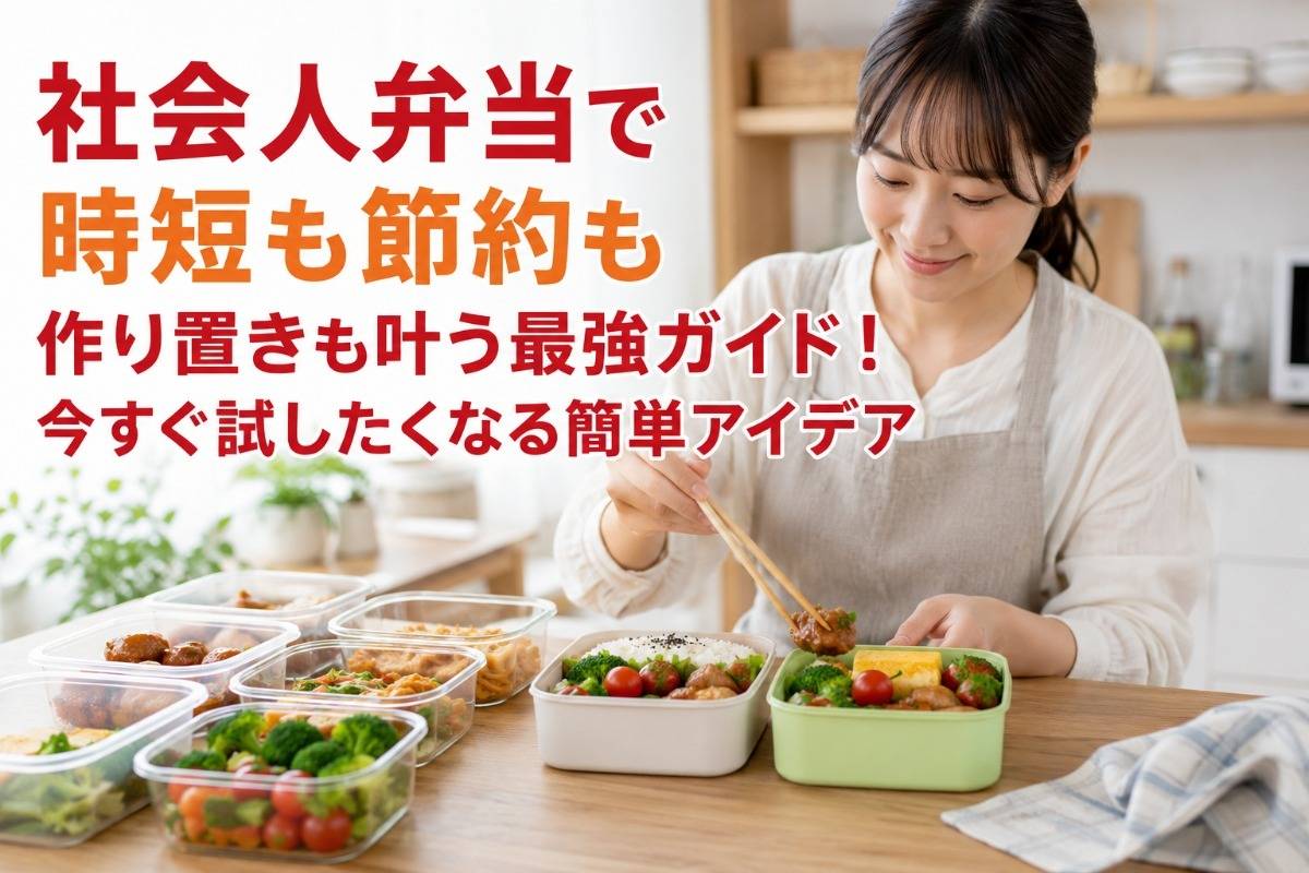 社会人弁当で時短も節約も作り置きも叶う最強ガイド！今すぐ試したくなる簡単アイデア