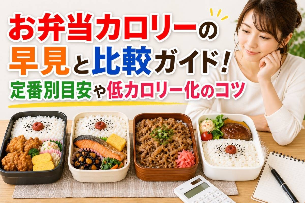 お弁当カロリーの早見と比較ガイド！定番別目安や低カロリー化のコツ