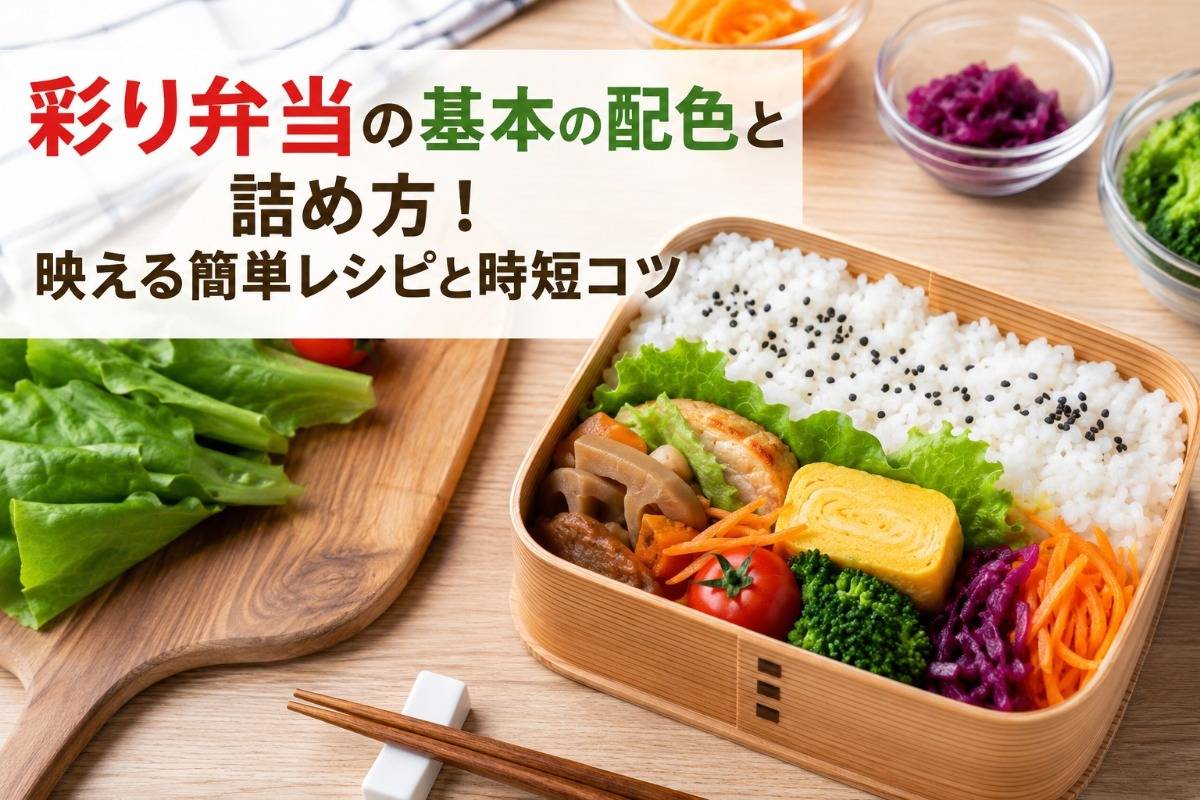 彩り弁当の基本の配色と詰め方！映える簡単レシピと時短コツ