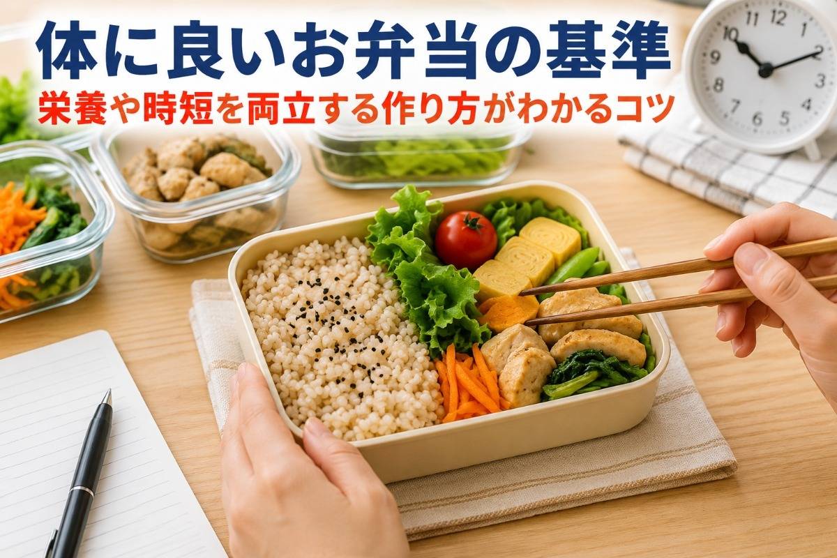 体に良いお弁当の基準｜栄養や時短を両立する作り方がわかるコツ