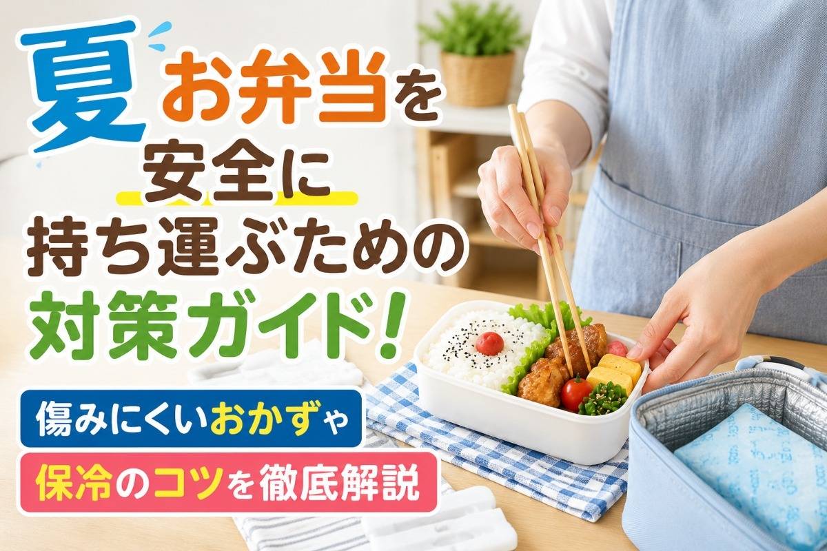 夏お弁当を安全に持ち運ぶための対策ガイド！ 傷みにくいおかずや保冷のコツを徹底解説