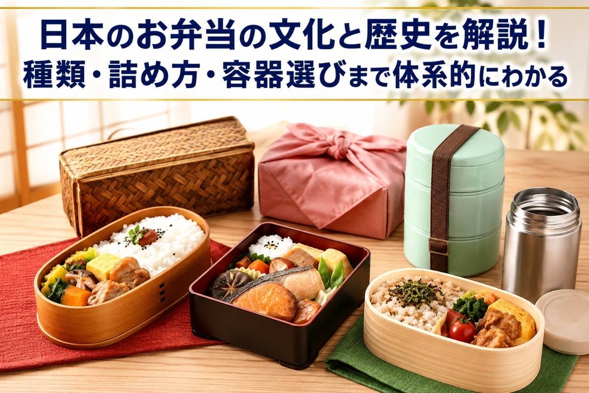 日本のお弁当の文化と歴史を解説！種類・詰め方・容器選びまで体系的にわかる