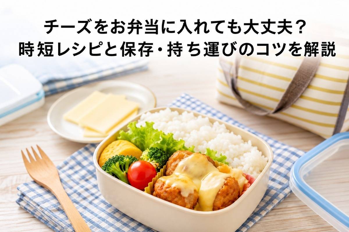 チーズをお弁当に入れても大丈夫？時短レシピと保存・持ち運びのコツを解説