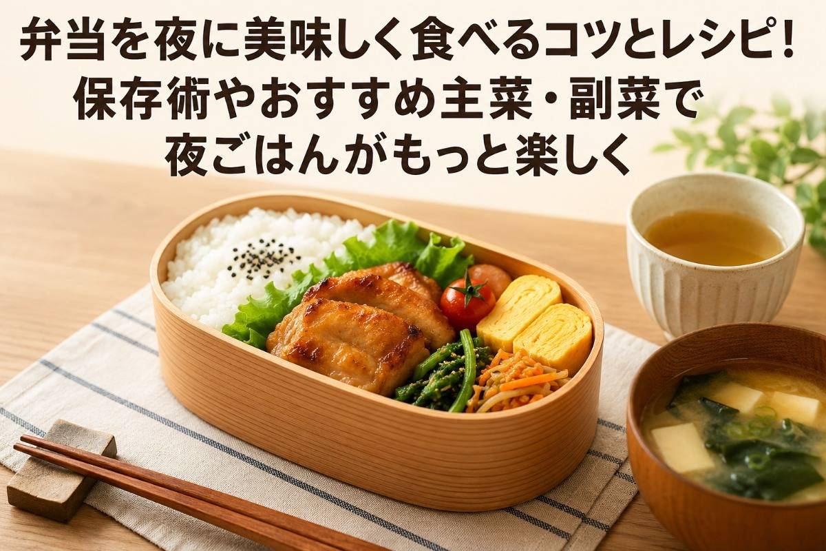 弁当を夜に美味しく食べるコツとレシピ！保存術やおすすめ主菜・副菜で夜ごはんがもっと楽しく